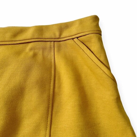 BODEN Mustard Yellow Mini Skirt Size 12R - Picture 6 of 11